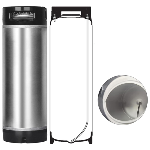 3-галлонная корнелиус-кега из нержавеющей стали 304 с функцией фильтрации и очистки, кега для хранения питьевой воды со встроенным фильтром